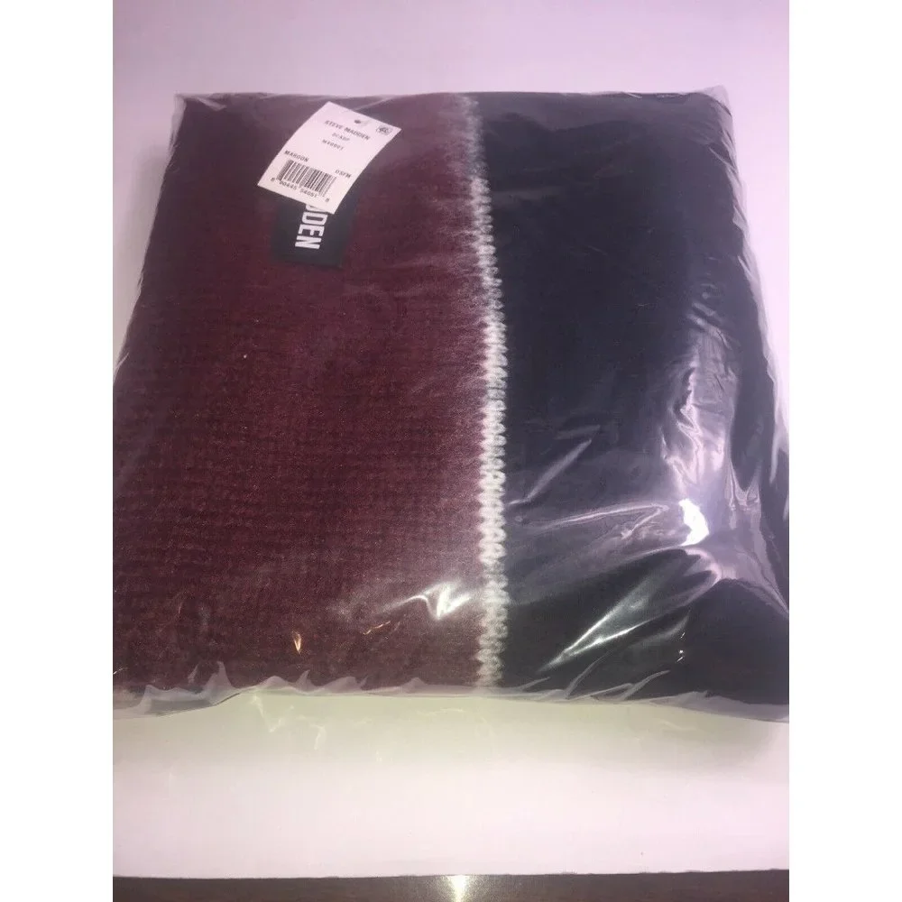 Steve Madden Striped Brushed Scarf
